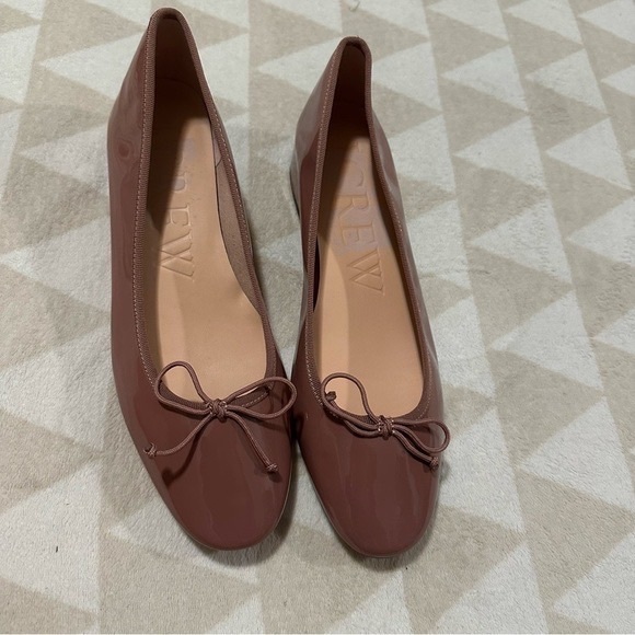 J crew rose taupe Teagan ballet pumps in patent leather - Picture 2 of 4